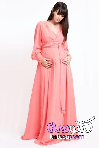 أجمل موديلات فساتين الحوامل للمناسبات 2022, Pregnant dresses kntosa.com_23_21_163