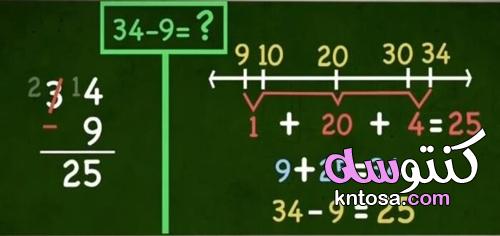 قواعد الطرح في الرياضيات kntosa.com_24_21_163