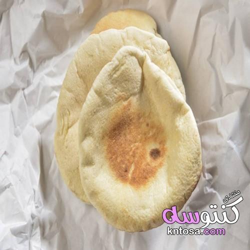 طريقة عمل الخبز الشامي,طريقة تحضير الخبز الشامي في المنزل,كيفية اعداد الخبز kntosa.com_25_19_155