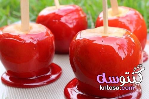 طريقة عمل حلوي التفاح بالكراميل,كيفية تحضير حلوي التفاح بالكراميل kntosa.com_25_19_155