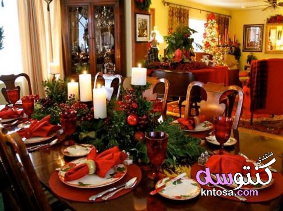 كيفية تزيين المائدة للعام الجديد,ديكورات موائد الطعام لسهرة رأس السنة kntosa.com_25_19_155
