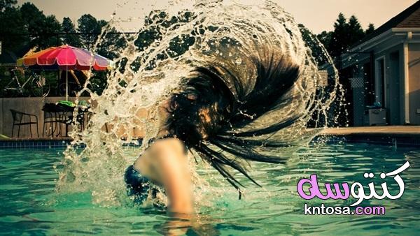 كيف احافظ على شعري من كلور المسبح, حماية الشعر من الشمس والبحر,علاج الشعر من الكلور kntosa.com_25_19_156