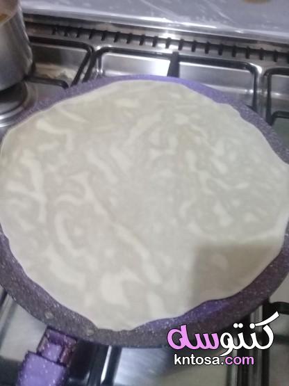 طريقة عمل العيش الصاج، عيش الصاج بدون خميرة،طريقة عمل خبز الصاج للشاورما kntosa.com_25_20_159