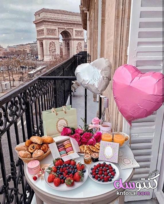 فطور رومانسى جدا,فطور عيد الحب,فاكهة الحب,احلى فطار صباحى,صور حلويات واكلات روعة kntosa.com_26_19_155