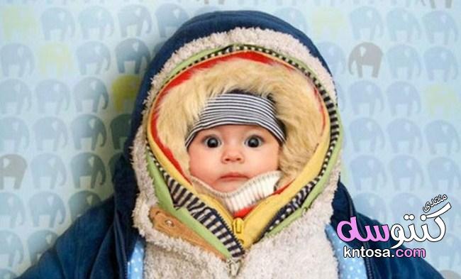 نصائح لضمان تدفئة طفلك الرضيع في الشتاءHow to keep your baby,كم قطعه يلبسها الطفل في الشتاء kntosa.com_26_19_155