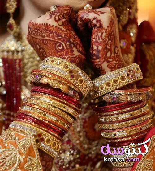 اكسسوارات يد هندية للعروس,اجمل الاكسسوارات الهنديه 2020,اساور هندية ذهب , اساور هندية للعروس kntosa.com_26_19_157