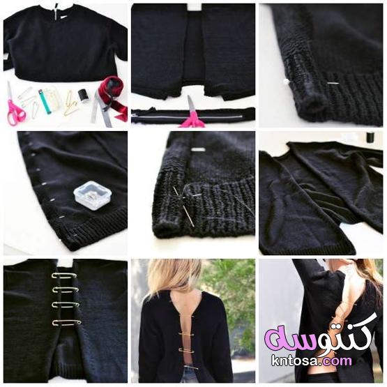 16 فكرة رائعة لتحويل الملابس القديمة kntosa.com_26_21_162