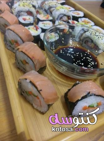 عملت اطعم واسهل سوشي لعاشقين السوشي،من المطبخ الياباني (صنع السّوشي وطريقة لفه) kntosa.com_27_20_158