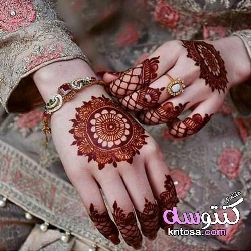 نقوش حناء جديده للعروس ، صور نقش حناء عربي جديد 2020 kntosa.com_28_19_155
