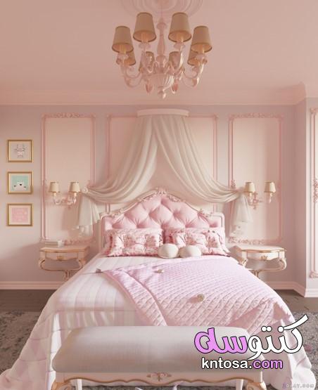 غرف نوم باللون الوردى الفاتح2021،ارق غرف نوم بناتى،غرف نوم كشمير kntosa.com_28_20_160