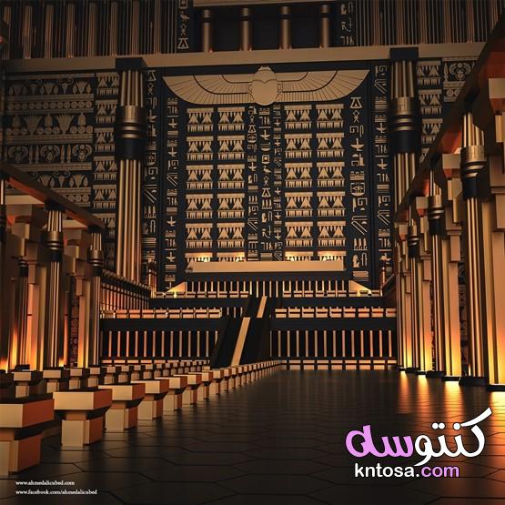 صور مصر بلد الإبداع.. تصميمات مبهرة لجدران معابد باللون الذهبى kntosa.com_29_19_156