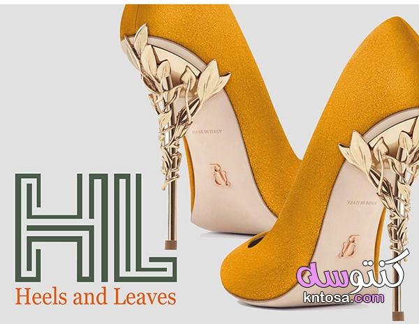 حذاء كعب مزخرف باالزهر,احذية كعب عالي للسهرات والمناسبات,احذية كعب عالي باللون الذهبي kntosa.com_29_19_156
