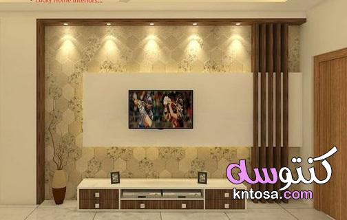 تصميمات خزائن التلفزيون الخشبية 2020، وحدات الحائط الحديثة للتلفزيون لغرف المعيشة kntosa.com_30_19_157